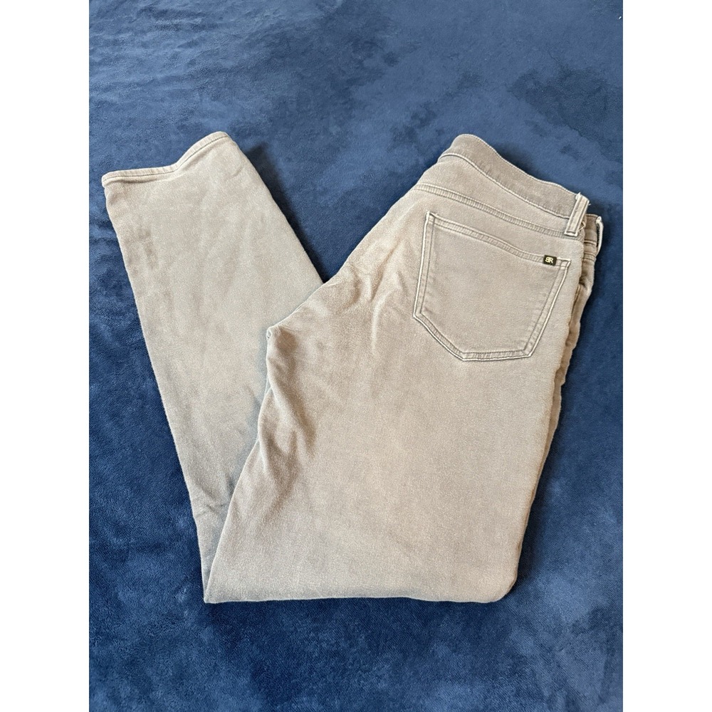 Banana Republic Mens Gray Chino Pants 32x32 Y2K Straight Leg Five Pocket